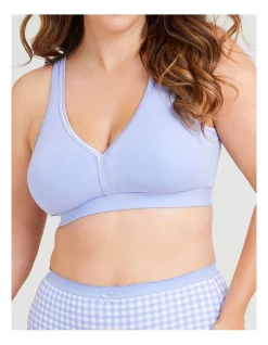Best Pirce 🎉 Taking Shape Wirefree Cotton Soft Cup Bra In Cashmere Blue 🔔