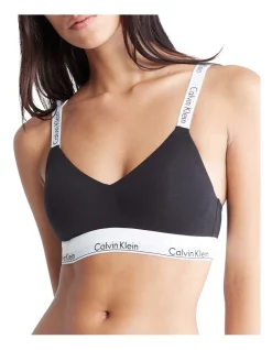 Deals ⌛ Calvin Klein Modern Cotton Lightly Lined Bralette In Black 🎉 -Outlet balconette-bras-lingerie Store unnamed file 1071