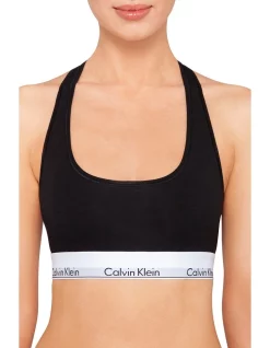 Coupon 🔔 Calvin Klein Modern Cotton Unlined Bralette In Black 🎉