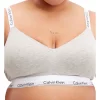 Outlet ✨ Calvin Klein Modern Cotton Lightly Lined Bralette In Grey 🎉 -Outlet balconette-bras-lingerie Store unnamed file 1107