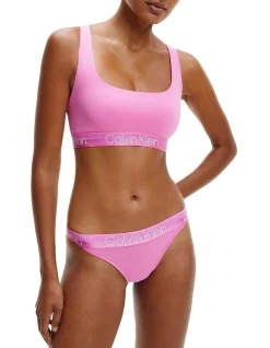 Buy ⭐ Calvin Klein Modern Structure Bralette Hollywood Pink ❤️