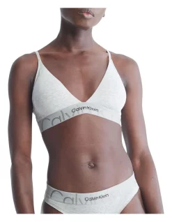 Outlet 😍 Calvin Klein Embossed Icon Cotton Triangle Bralette In Grey ⌛ -Outlet balconette-bras-lingerie Store unnamed file 1163