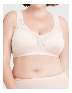 Best deal 🛒 Taking Shape Organic Cotton Front Opening Bra Powder Beige ✔️