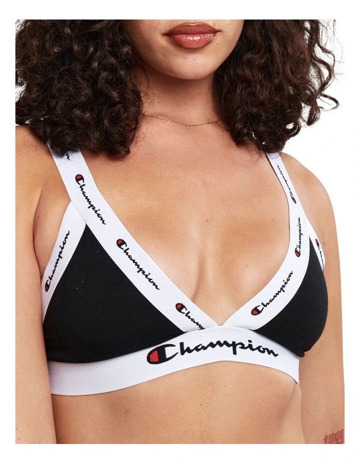 Brand new ❤️ Champion Life Style Organic Triangle Bra Black ✨ 3 Brand new ❤️ Champion Life Style Organic Triangle Bra Black ✨