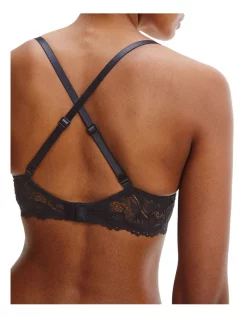 New 😍 Calvin Klein Seductive Comfort Lotus Floral Push-Up T-Shirt Bra Black 🎉 -Outlet balconette-bras-lingerie Store unnamed file 1487