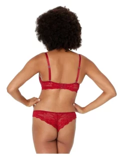 Coupon 😍 Pleasure State My Fit Lace Push-Up Plunge Bra In Jester Red ✔️ -Outlet balconette-bras-lingerie Store unnamed file 1524