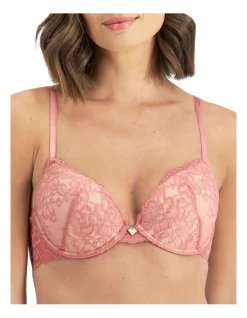 Buy π€© Temple Luxe Lace Level 1 Push Up Bra In Rosey βοΈ