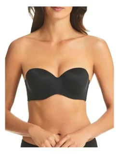 Budget 🛒 Fine Lines Memory Silicone Free Strapless Bra In Black 😉