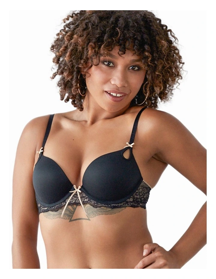 Flash Sale π Me. By Bendon Keyhole Boost Bra In Black/Toasted Almond π 3 Flash Sale π Me. By Bendon Keyhole Boost Bra In Black/Toasted Almond π