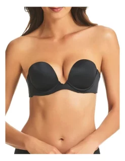 New 🤩 Fine Lines Refined 6 Way Low Cut Convertible Strapless Bra In Black ✔️