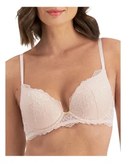 Buy 😍 Temple Luxe Lace Level 2 Push Up Bra In Pastel Rose 😍