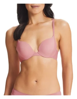 New π Underline Dual Push Up Bra In Dusty Rose π