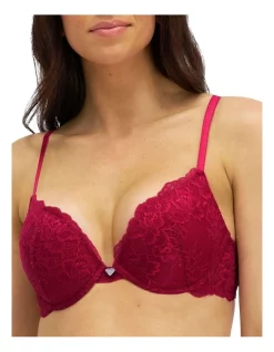 Outlet 😉 Temple Luxe Lace Level 1 Push Up Bra Persian Red 🛒