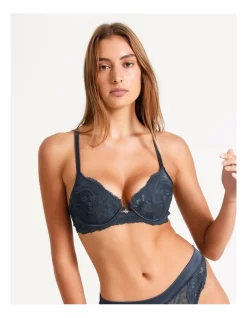 Outlet balconette-bras-lingerie Store 12 Hot Sale ๐คฉ Chloe & Lola Indiana Plunge Push Up Bra In Ombre Blue โค๏ธ