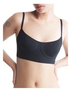 Discount π Calvin Klein Bonded Flex Unlined Balconette In Black βοΈ