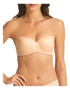 Buy π Fine Lines Memory Silicone Free Strapless Bra In Sand π
