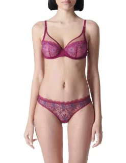 Discount ⭐ Simone Perele Singuliere Full Cup Plunge Bra Purple 👏