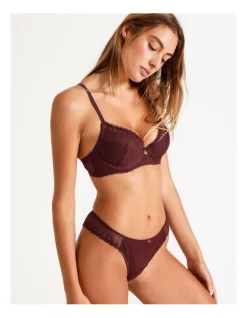 Brand new ⭐ Chloe & Lola Harlow Geo Plunge Push Up Bra Mahogany 🔥 -Outlet balconette-bras-lingerie Store unnamed file 499