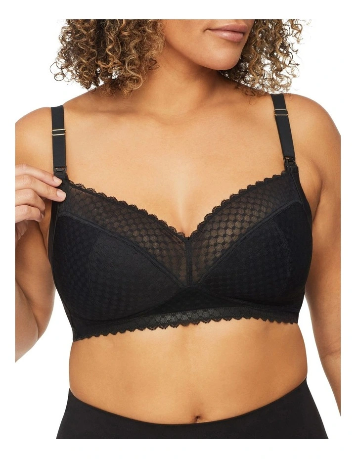 Promo π Nancy Ganz Revive Nursing Lace Wirefree Bra Black π 3 Promo π Nancy Ganz Revive Nursing Lace Wirefree Bra Black π