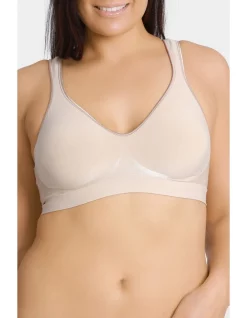 New ๐ฅ Playtex Comfort Revolution Flex Non-Padded Wirefree Bra Beige ๐