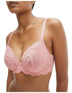 Wholesale 🎉 Calvin Klein Seductive Comfort Lotus Floral Unlined Full Coverage Bra Pink Shell 🎉 -Outlet balconette-bras-lingerie Store unnamed file 740