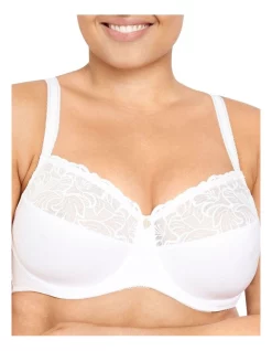 Best Sale 🥰 Berlei Classics Embroidered Non-Contour Bra In White 🧨
