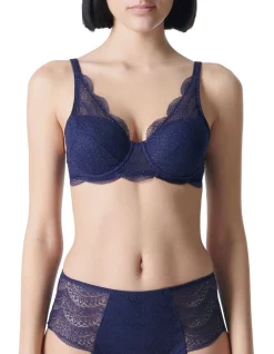 Coupon ⌛ Simone Perele Karma 3D Contour Bra In Midnight Blue 😉 -Outlet balconette-bras-lingerie Store unnamed file 836