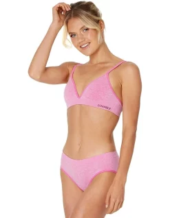 Wholesale 🥰 Lovable Sexy & Seamless Wirefree Bra In Shocking Pink Marle ❤️