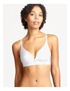 Discount 🌟 Chloe & Lola Pure Comfort Wirefree Contour Bra White 👏