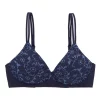 Best Sale ⌛ Aerie Real Sunnie Wireless Push Up Blossom Lace Bra In Navy 💯 -Outlet balconette-bras-lingerie Store unnamed file 966